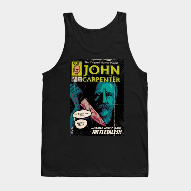 The Horror Master John Carpenter Tank Top by designedbydeath